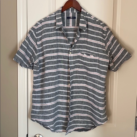 7 FOR ALL MANKIND BUTTON DOWN! - Picture 2 of 7